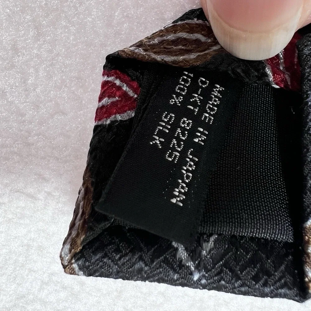 Jhane Barnes Original Fabric 100% Silk Men's Neck Tie Made‎ In Japan Vintage